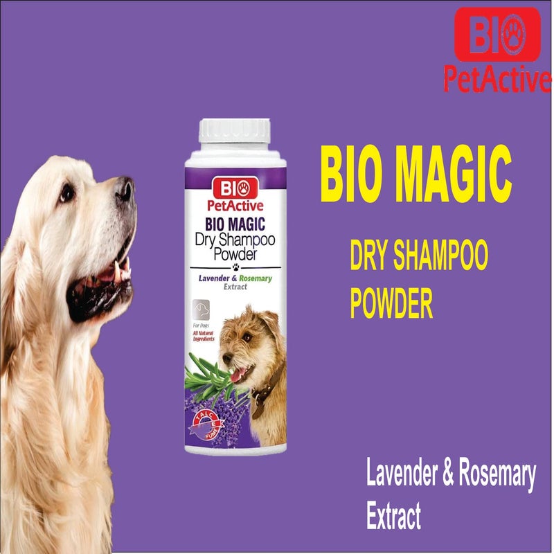 Bio PetActive Bio Magic Dry Shampoo Powder with Lavender and Rosemary for Dogs | Cleansing and Moisturizing Perfume and Talc Free Suitable for Sensitive Skin - 5.29 oz - Image 5